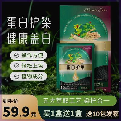 蛋白护染护染膏 植物萃取健康盖白 草本温和养发护理 便携 XY1