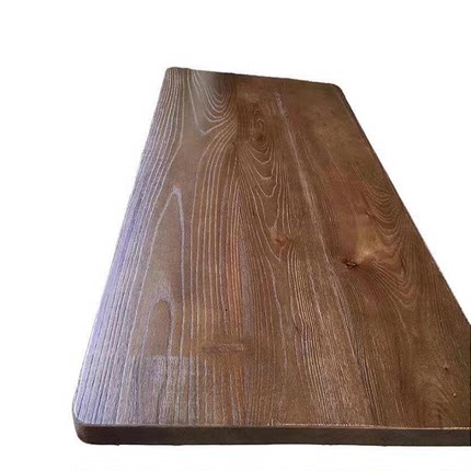 定制实木板隔板松木榆木白蜡木胡桃木板子桌面吧台面板材原木餐桌
