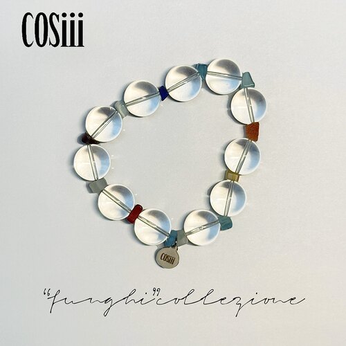COSiii[星子轻漫]天然白水晶手串简约几何串珠手链时尚百搭饰品