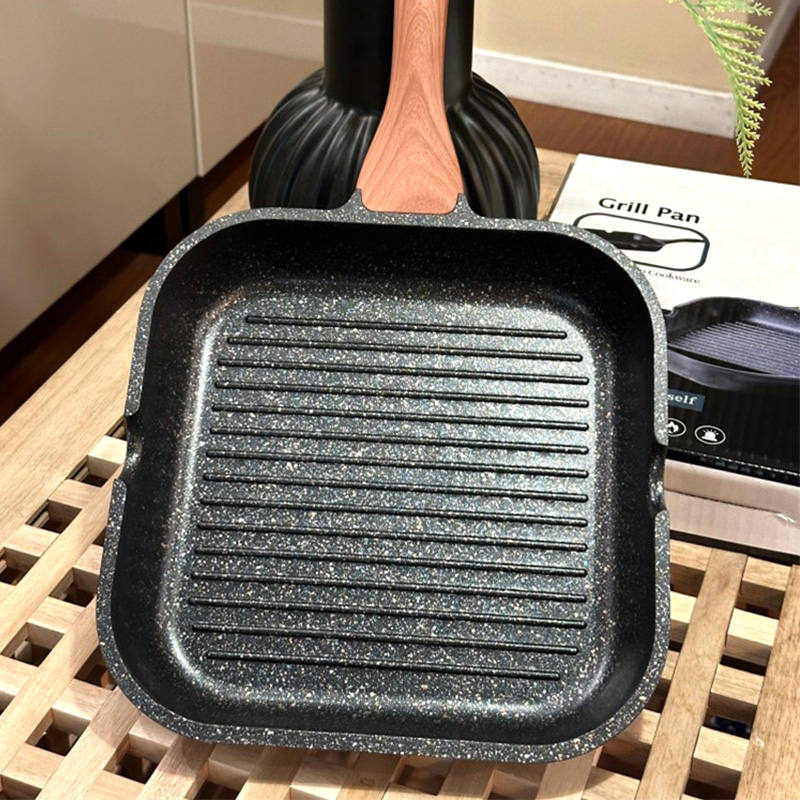 德国品质牛排煎锅多功能煎牛排专用锅子条纹家用平底锅不粘锅特厚