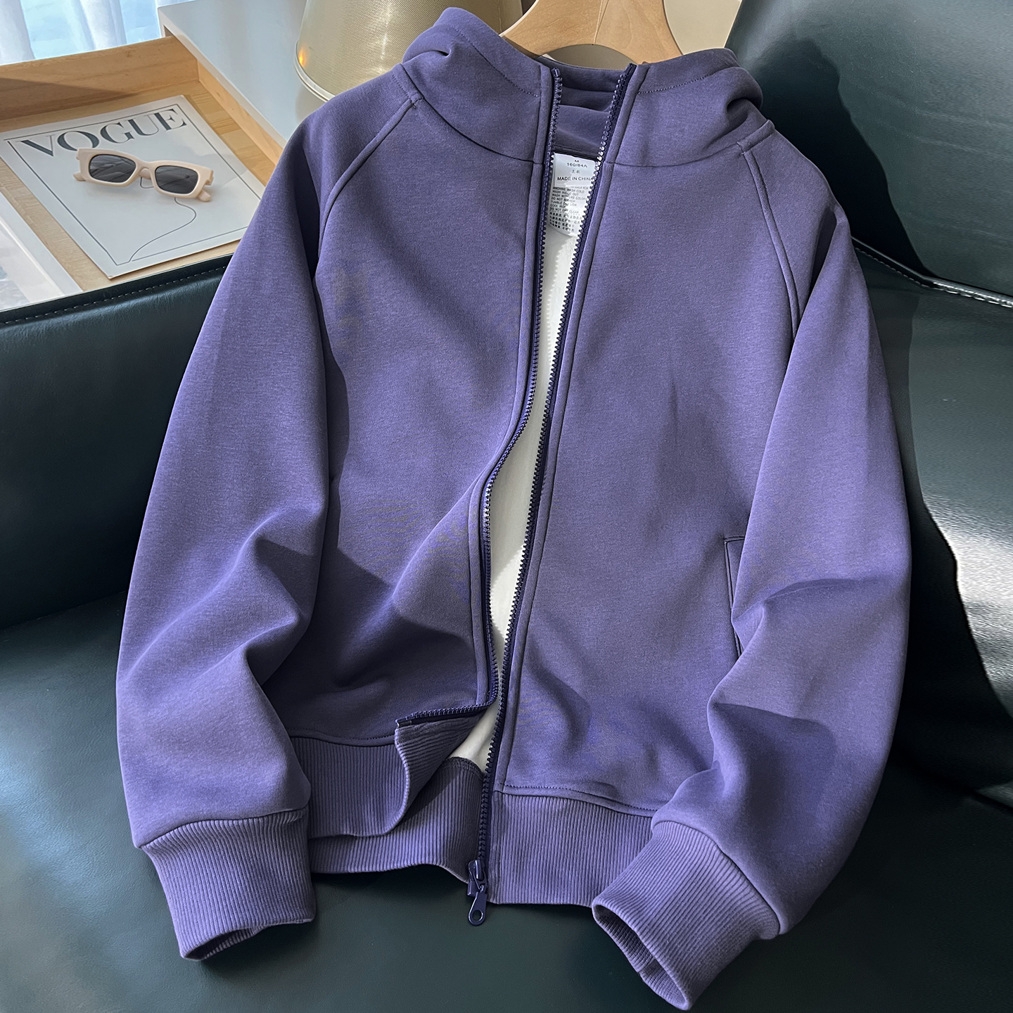 连帽拉链卫衣外套女上衣