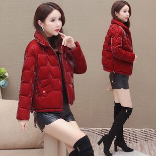 2025冬季新款潮女短款棉袄韩版时尚棉服加厚羽绒棉衣面包服外套