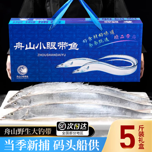 舟山带鱼礼盒海鲜大礼包鲜活冷冻小眼带鱼特大整条新鲜年货送礼