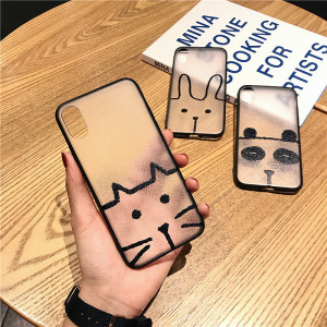 韩国可爱卡通动物苹果手机壳