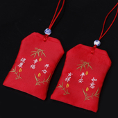 热销古风空袋 端午小香包香囊随身虎年红色收纳胎毛发袋荷包定制