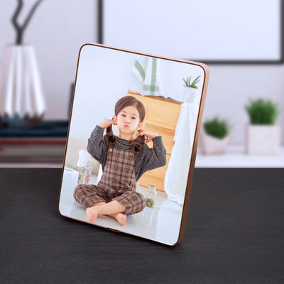 铝合金窄边圆角相框照片冲印摆台