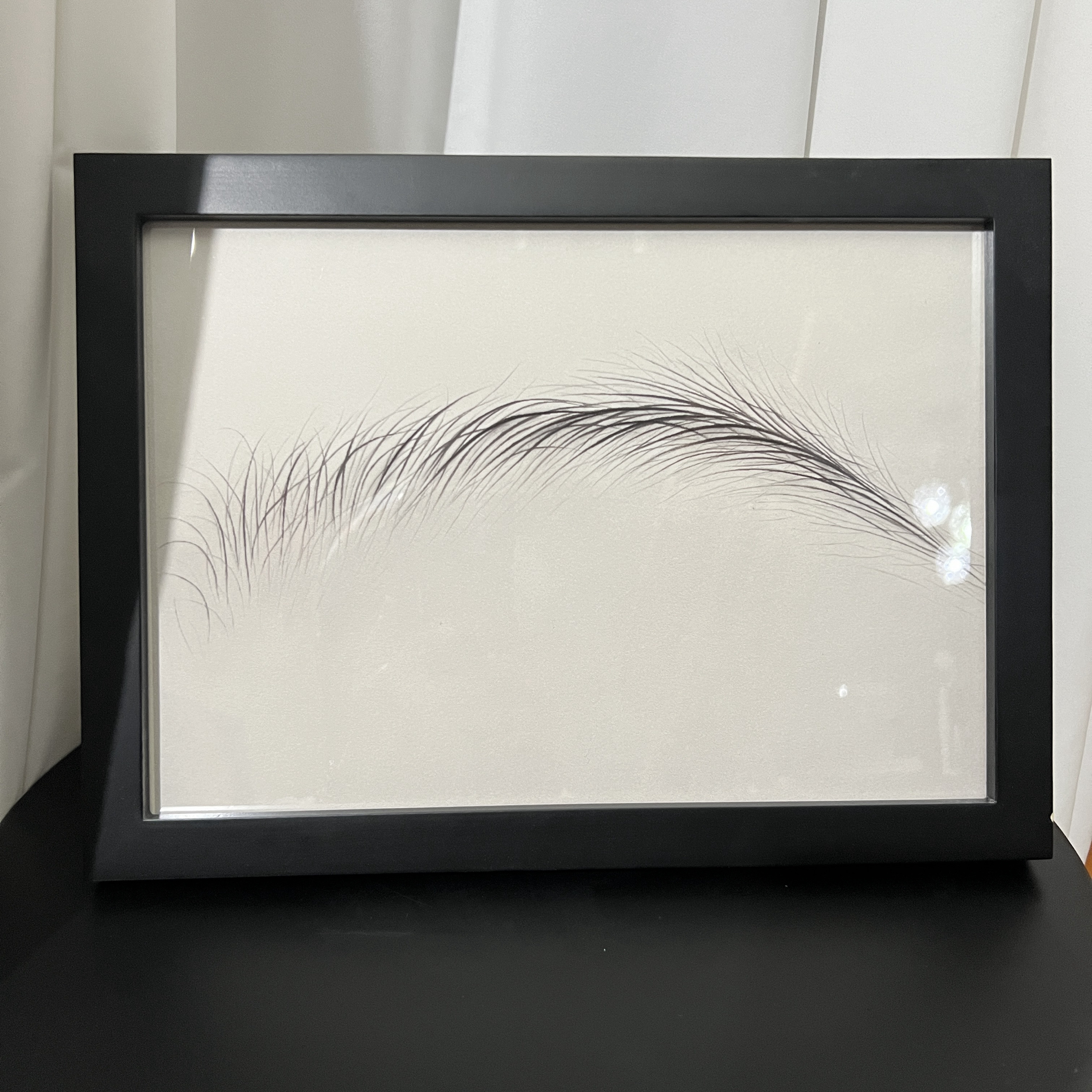 素描艺术野生眉挂画摆件纹绣工作室教学半永久美容院装饰画氛围感图片
