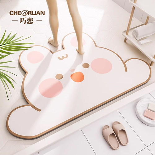 浴室硅藻泥防滑吸水地垫