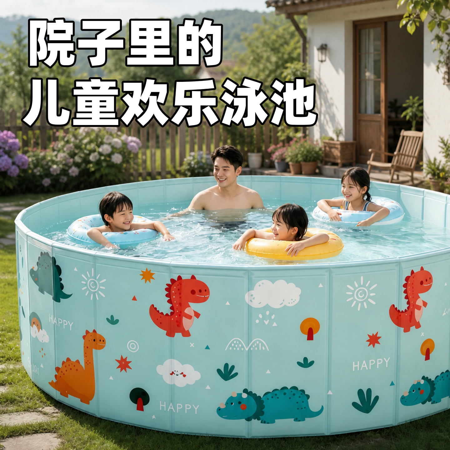小型游泳池儿童家用室外家庭折叠小水池婴儿小孩宝宝户外农村院子