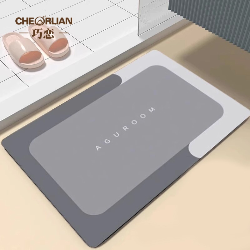 浴室卫生间吸水地垫硅藻泥