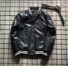 情侣加棉棒球服NY洋基队机车服皮衣夹克短外套男女 2019潮牌新款