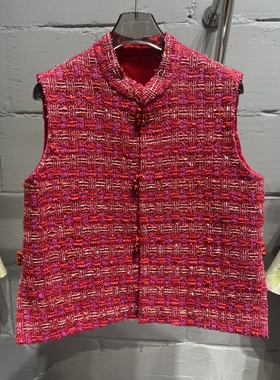 怒推！新年款 新中式国风红色轻奢无袖马甲背心上衣女