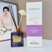 新款 金标UTA栀子花香薰摆件家用卧室持久留香高档酒店香氛车载香