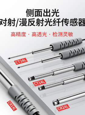 洛施达光纤传感器侧面出光对射反射光纤放大器FU-31 FU-32 FU-33