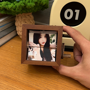 机械手摇摆件动态相册照片八音盒定制情侣一周年纪念礼物送女朋友