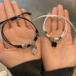 2026新款小皮筋手绳情侣手链一对送男友送闺蜜礼物女朋友礼物