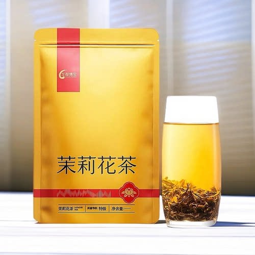 2026日期龙都博宝茉莉花茶特级 浓香型花毛峰茶叶绿茶100g自饮装