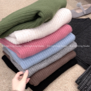 毛衣打底衫 特 纯色套头宽松长袖 全毛半高领1号 6608 人手三条