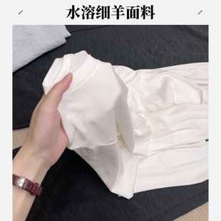 圆领纯色长袖水溶T恤女打底  LILI-053