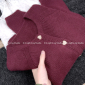 售完无补 爱心扣蜜熊开衫 无缝圆领插肩长袖 特 毛衣外套 83101