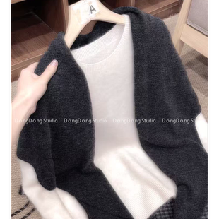 人手两条！【全毛大三角巾】纯色经典百搭韩系时尚简约披肩 7194