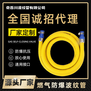 家用燃气用具连接包覆软管C型不锈钢耐高低温耐腐蚀金属软管批发