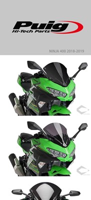 kawasaki ninja400风档 现货 西班牙puig各款配色绿蓝黑透明茶色