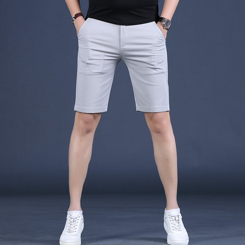 海豪森短裤小脚裤简单纯色男士