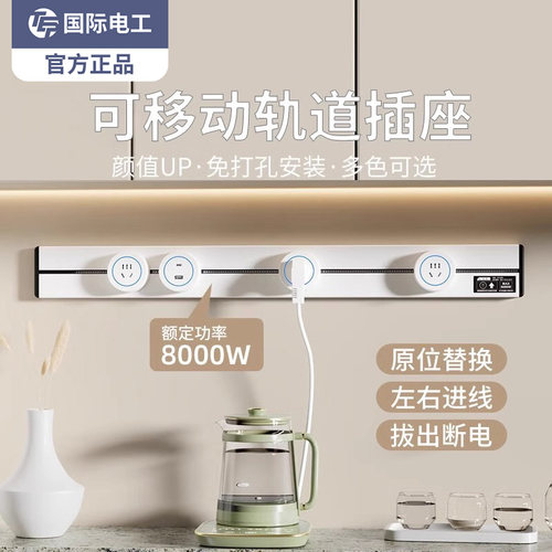 国际电工可移动轨道插座