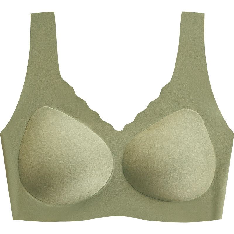 速发推荐背心式带胸垫一体无痕内衣女美背无钢圈收副乳防下垂聚拢