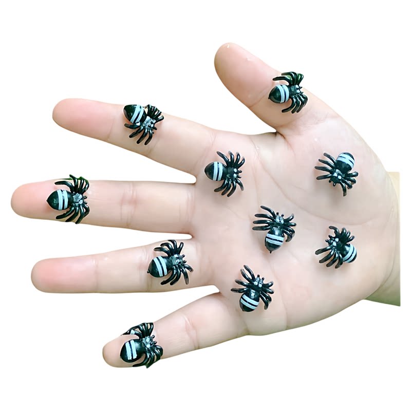 仿真小蜘蛛微型超小可爱恐怖幼儿园儿童玩具礼品昆虫礼品动物模型