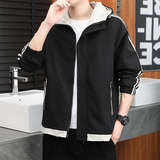 2025新款秋季夹克男外套潮上衣服青年休闲品质男装两条杠，男装夹克，星座1508