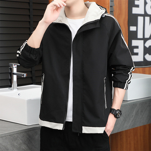 2025新款秋季夹克男外套潮上衣服青年休闲品质男装两条杠,男装夹克,星座1508