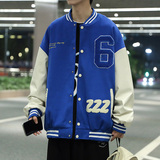 日系港风新款夹克男女同款衣服宽松潮牌休闲外套飞行领棒球服P75，男装夹克，星座1508