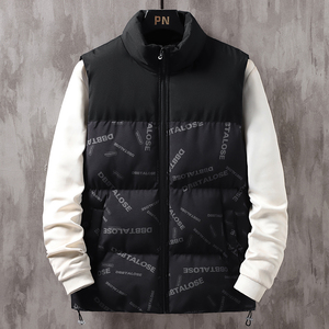 秋冬立领男士棉服外套男装马甲保暖马夹休闲棉衣背心上衣MJ99 P35图片