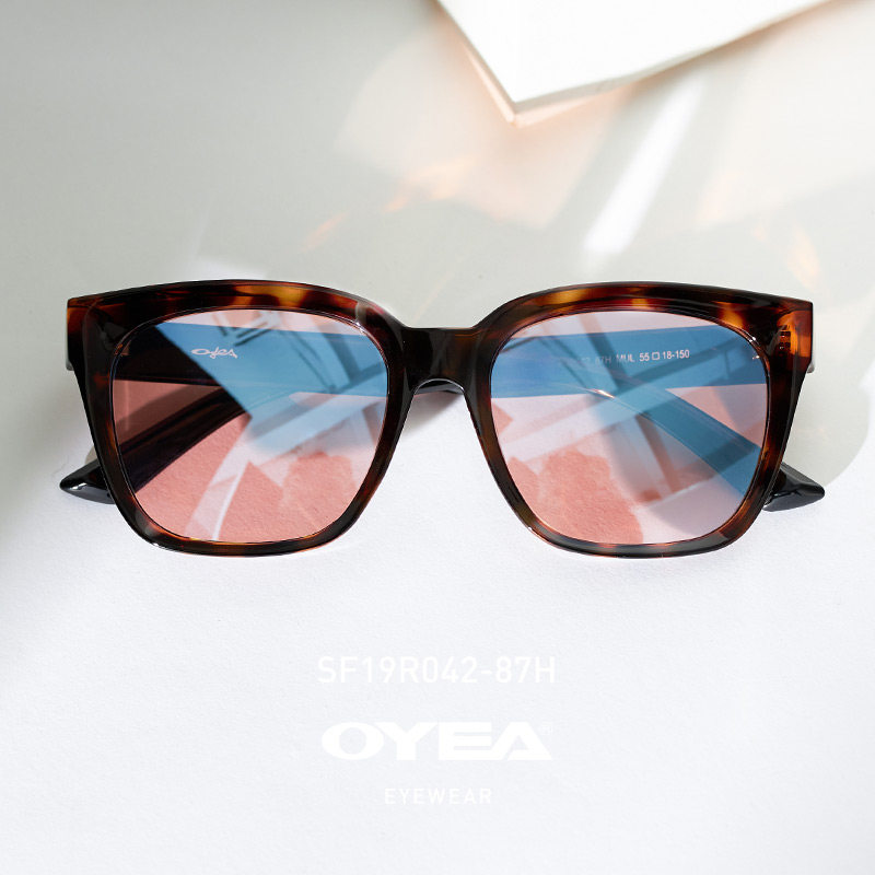 oyea欧野新款太阳镜墨镜女潮偏光防紫外线开车司机蛤蟆镜男双梁款