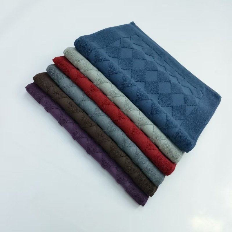 酒店专用纯棉加厚地垫洗手间浴室吸水脚垫踩脚毛巾家用卧室地巾