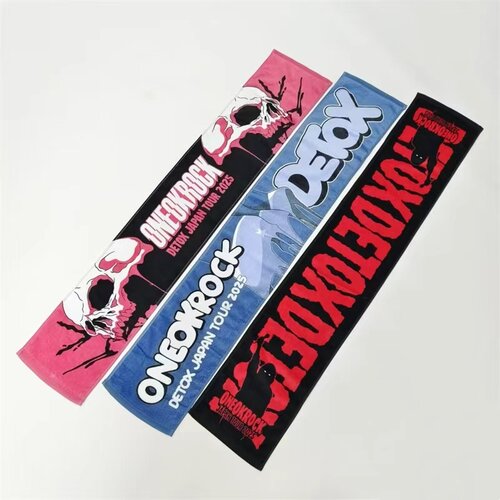 日单ONE OK ROCK周边纯棉运动长毛巾明星应援巾演唱会手幅围巾