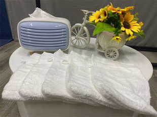 外贸纯棉白色擦澡巾洗澡巾隔热手套悬挂擦手吸水柔软厨房浴室