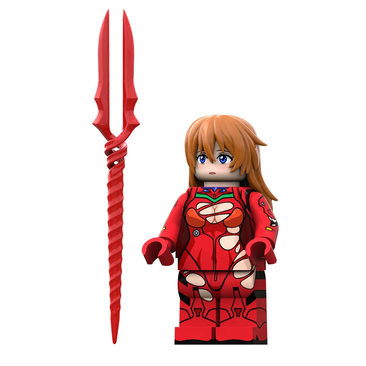 限量版兼容乐高积木第三方人仔武器eva朗基努斯之枪明日香长枪