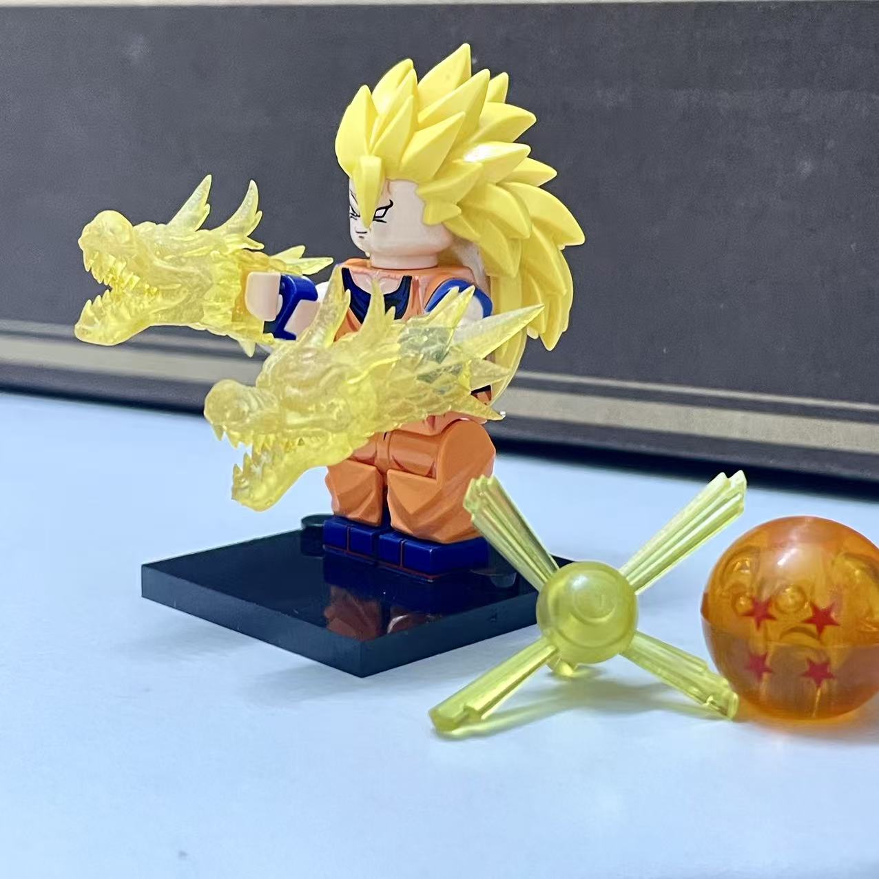 第三方积木人仔孙悟空超级赛亚人七龙珠积木儿童拼装玩具男孩益智