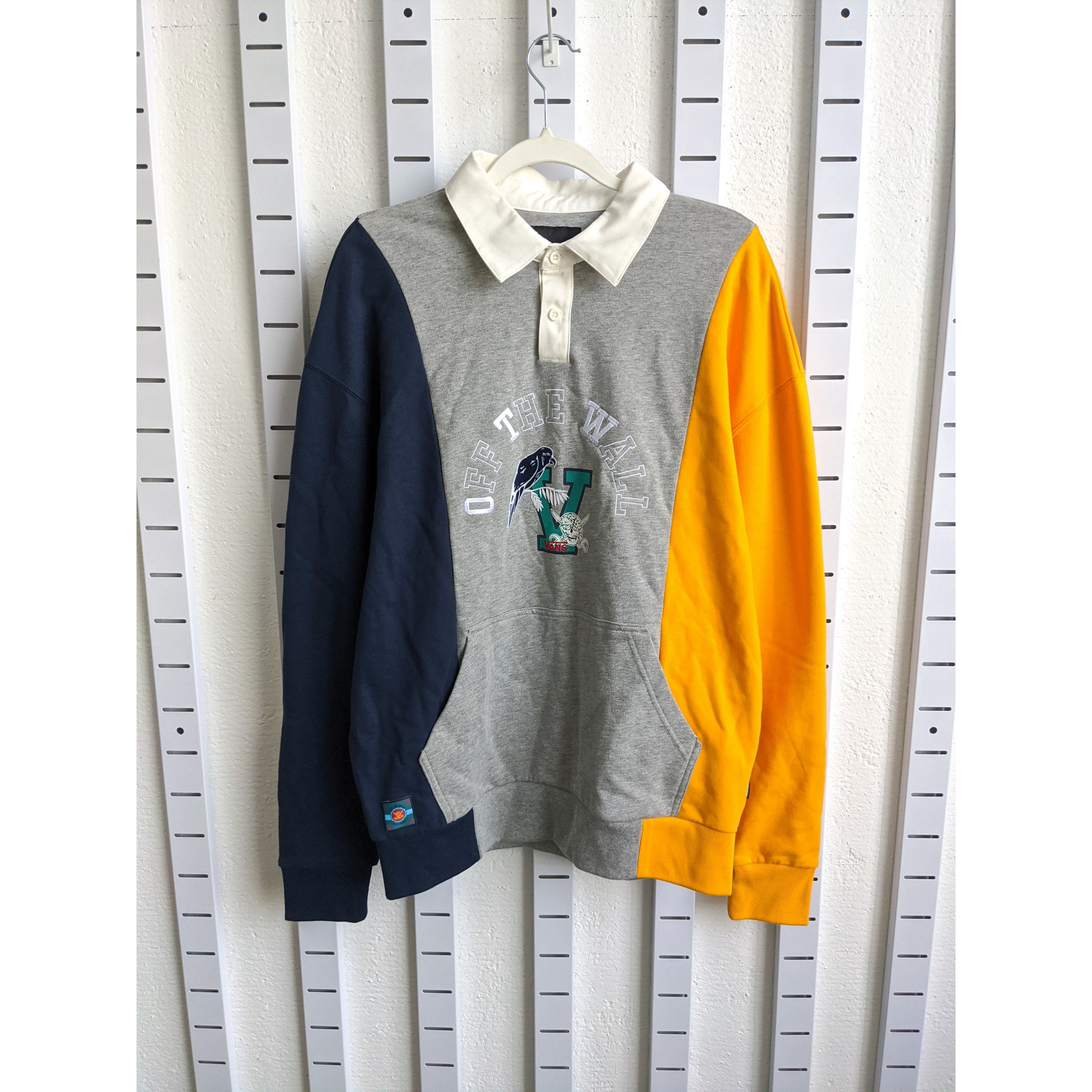 Vans Spliced Fake 2-1 Printed Pullover 男子卫衣 VN0A54JD4OU