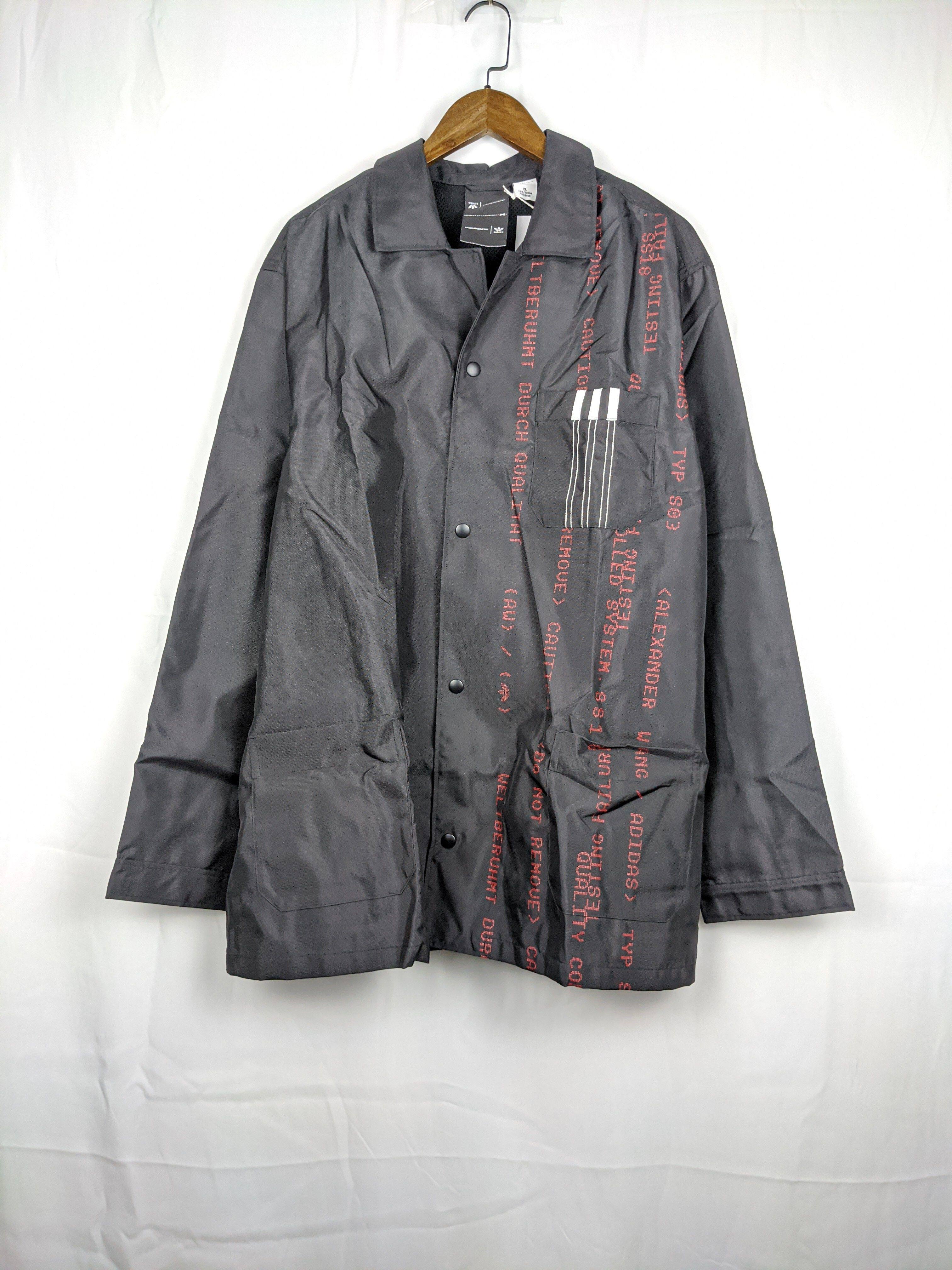 联名 adidas x Alexander Wang AW Coach 男教练外套 CZ8319 孤品