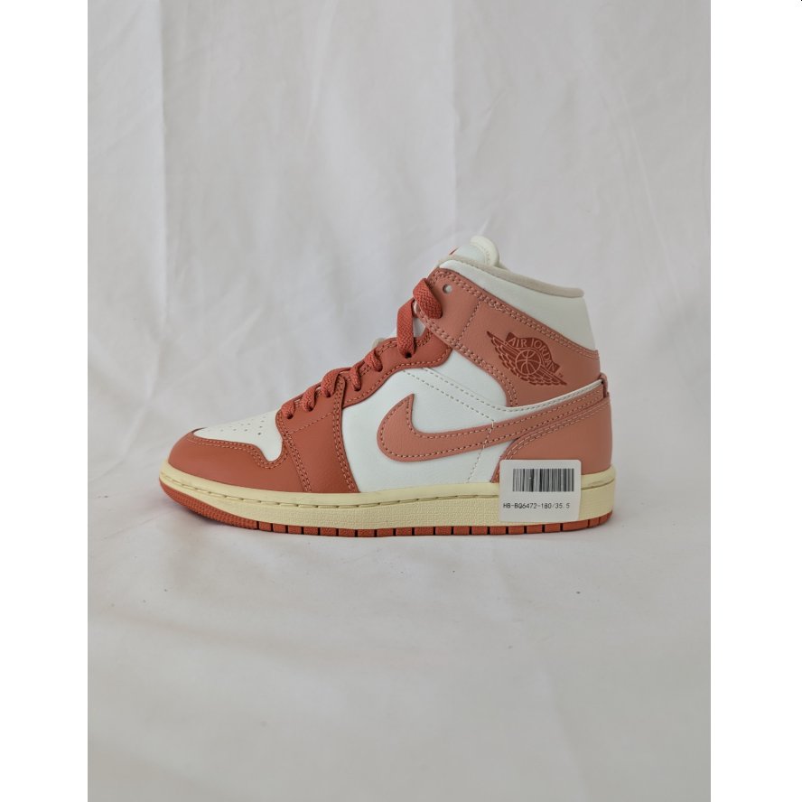 正品 Air Jordan 1 Mid SailMadder Root 女子休闲鞋 BQ6472-180