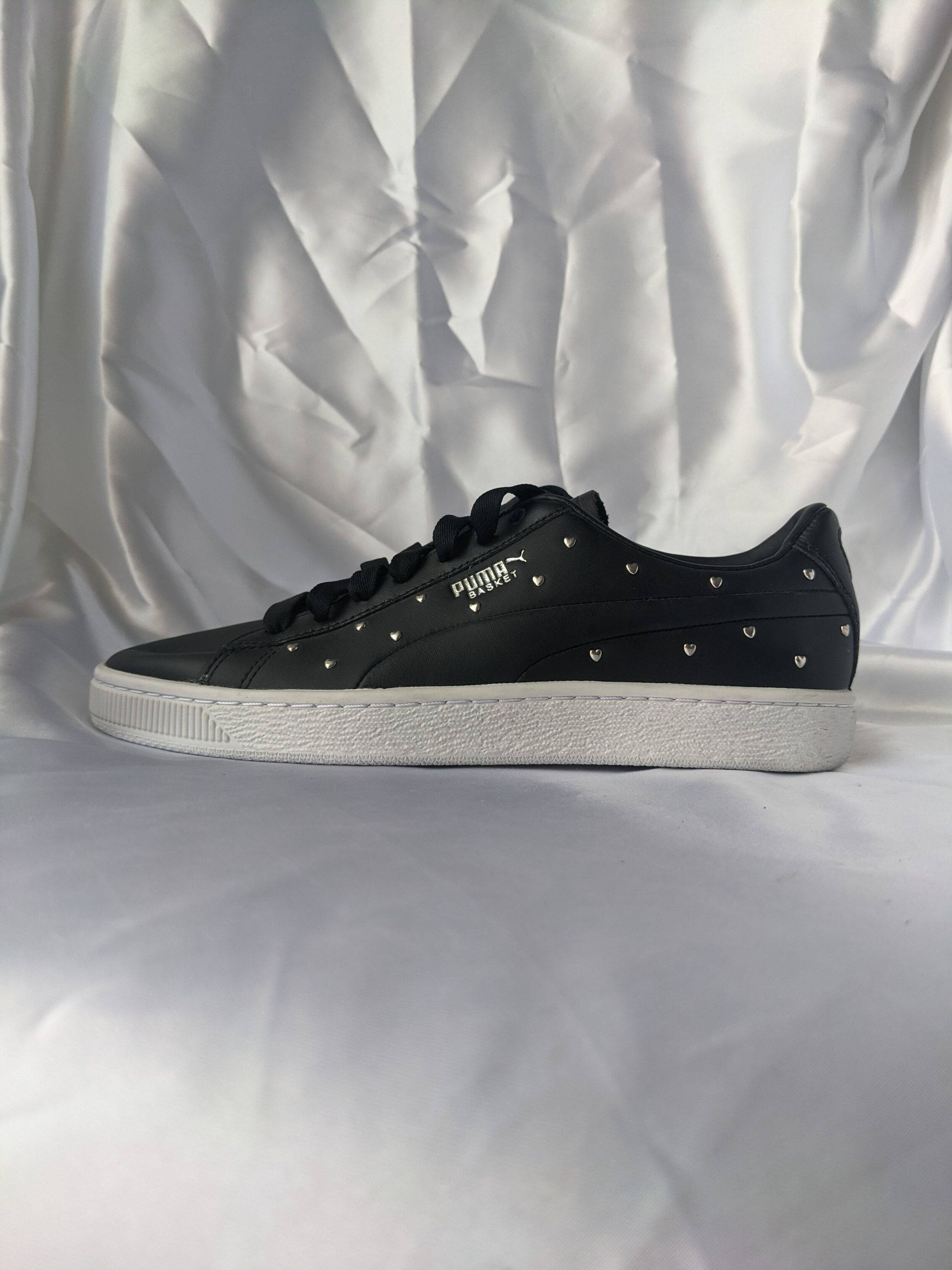 彪马 PUMA BASKET STUDS 女子全牛皮经典款复古休闲鞋 369298-02