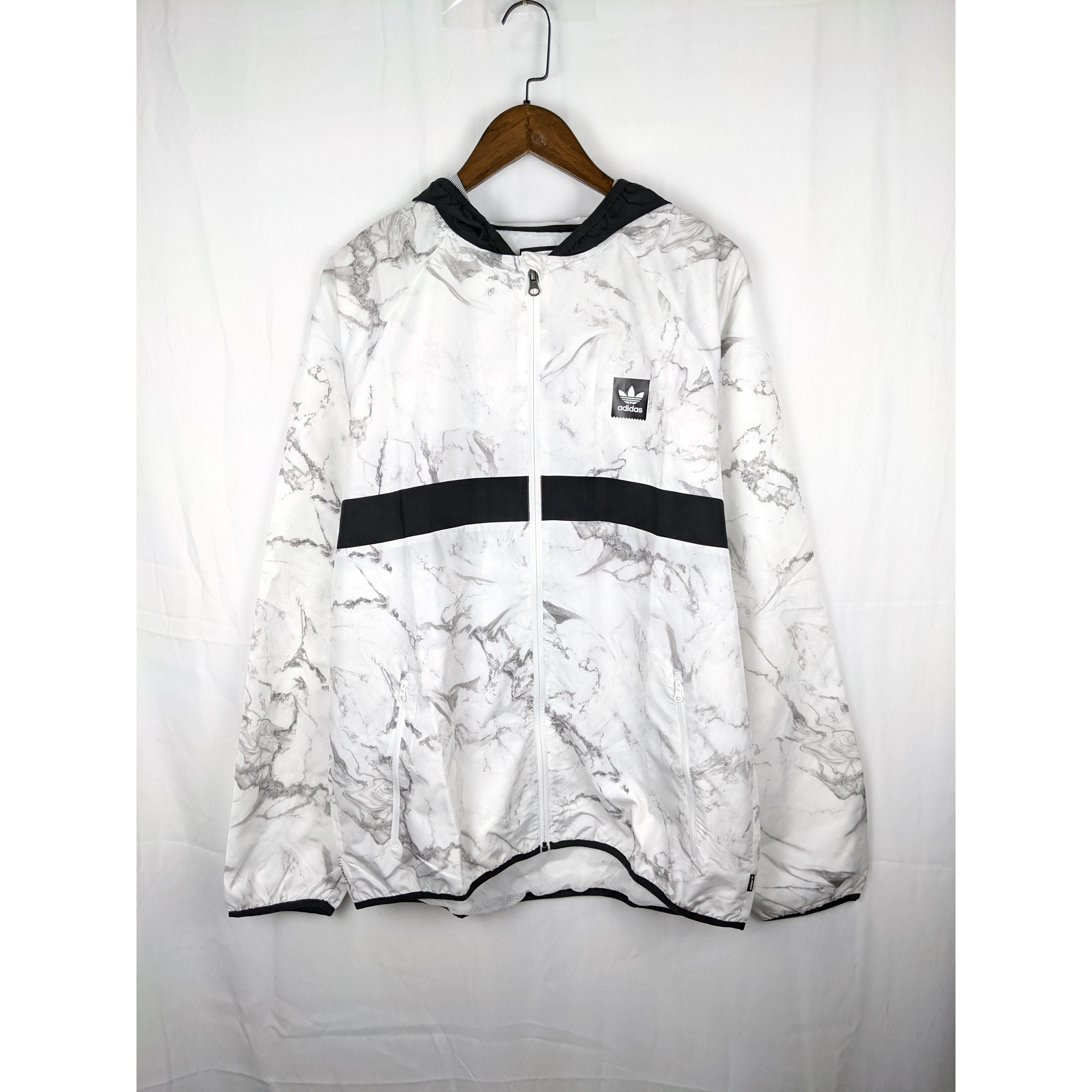 adidas Marble Windbreaker 男子ST标轻薄皮肤衣外套风衣 DH3880