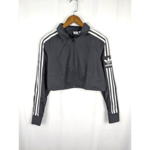 正品 三叶草 adidas Originals Crop TrackTop 女短款外套 DU8192