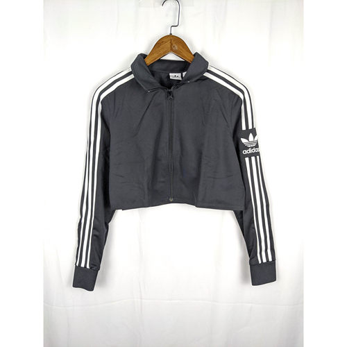 正品 三叶草 adidas Originals Crop TrackTop 女短款外套 DU8192