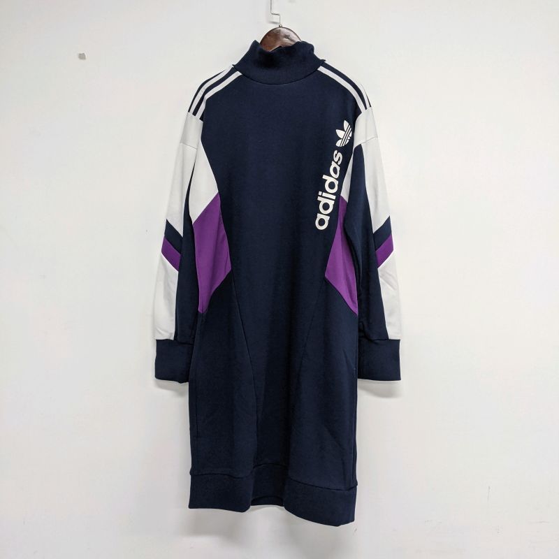 adidas复古款长裙套头衫