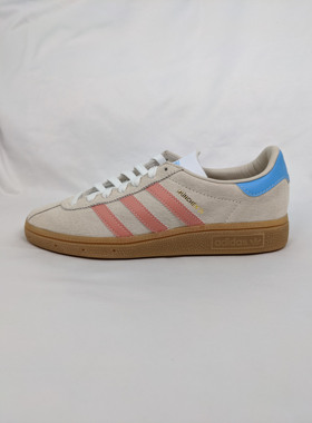 正品 三叶草 adidas Munchen 24 男女T头鞋 复古鞋 翻毛皮 IG6282
